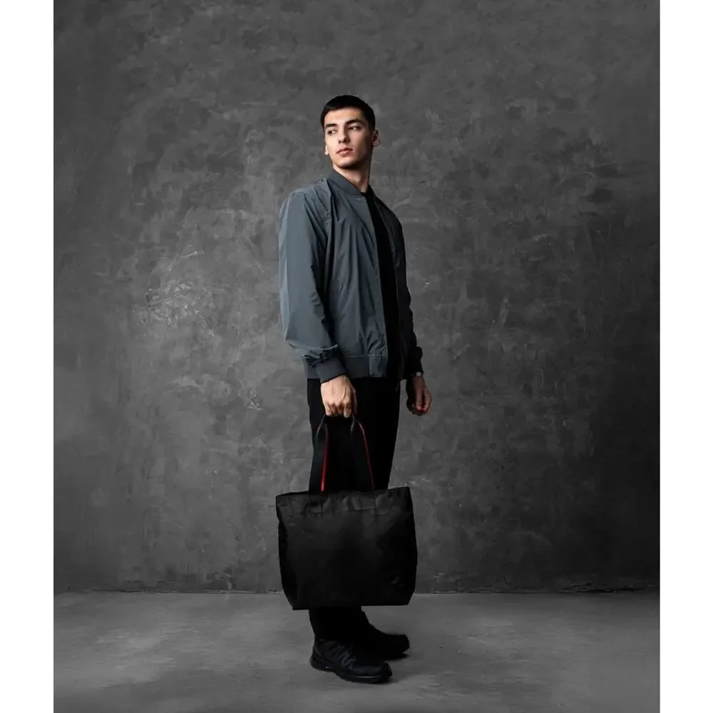NWT Alpaka Elements Travel Shopping Tote Medium Black/Grey | Axoflux 210D